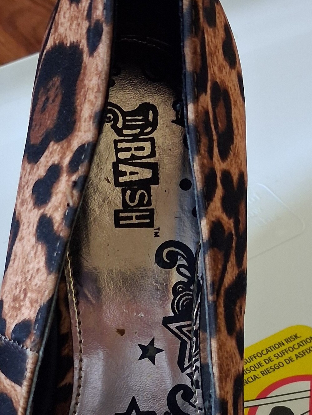 Brash Leopard-Print Wedge Heels — Brown, Black